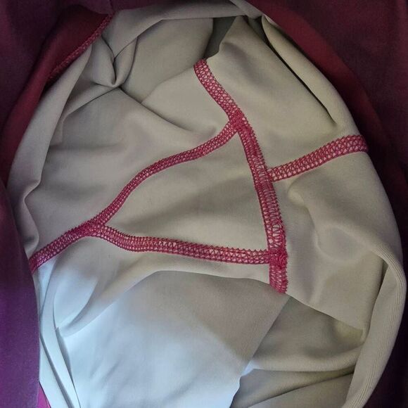 5/$25 Orange Theory Fitness Leggings Sunset Paradise Capri Mid Rise Pink Womens - Picture 4 of 5